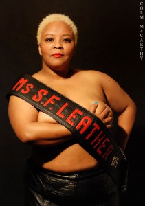 Ms. San Francisco Leather 2009 Sash. I get to work with some pretty awesome artists, no? Sash by Skeeter at Mr. S / Madame S. Leather, SF. Skirt by S.M. Hertz